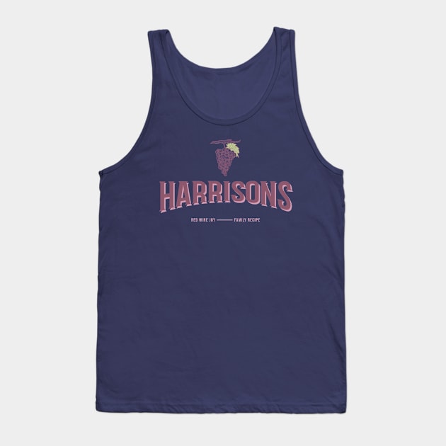 Harrisons Red Wine Joy Family Recipe Vineyard Tank Top by VOIX Designs